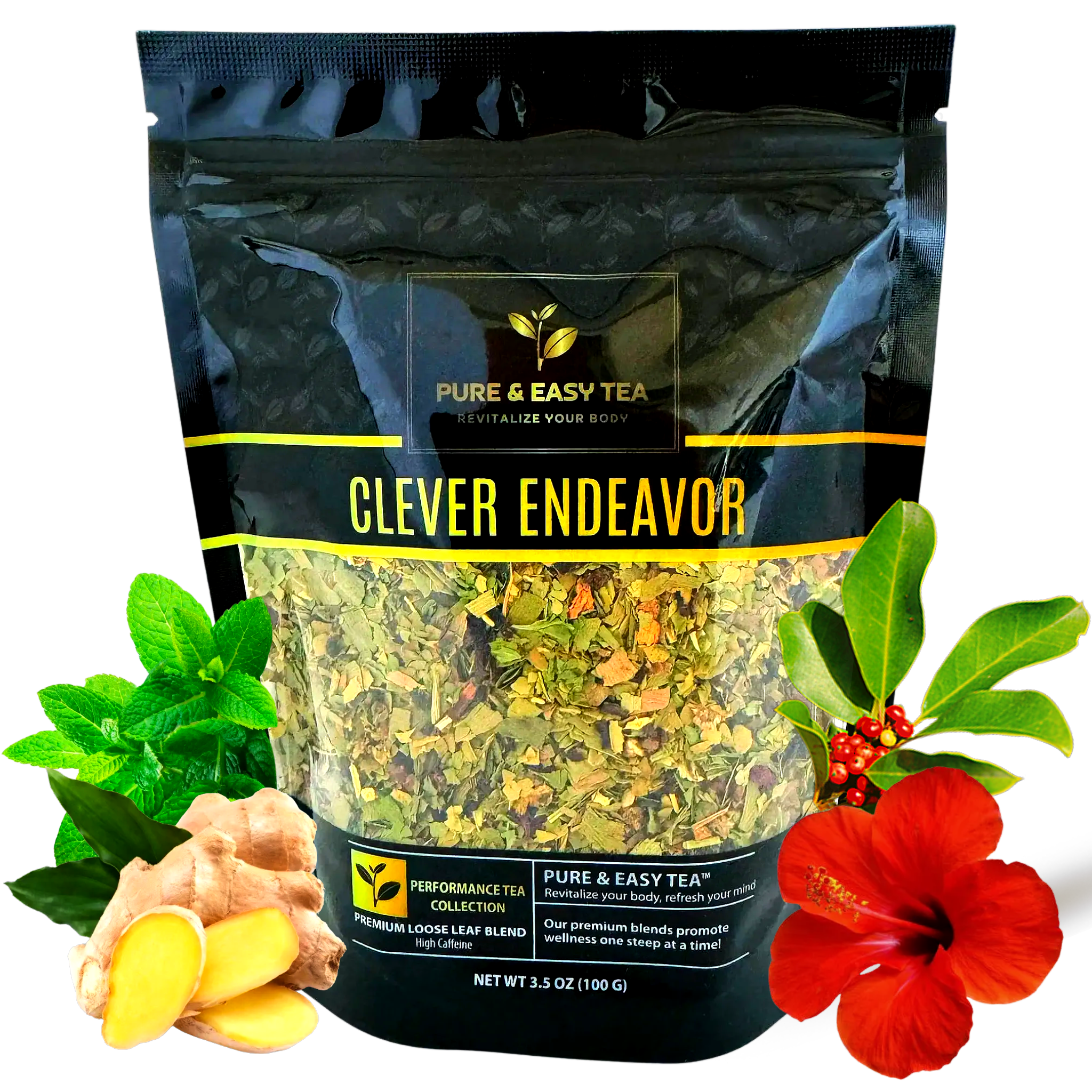 Clever Endeavor loose leaf tea blend for focus and mental clarity