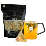 Soothe sore throat tea throat relief herbal blend Pure & Easy Tea