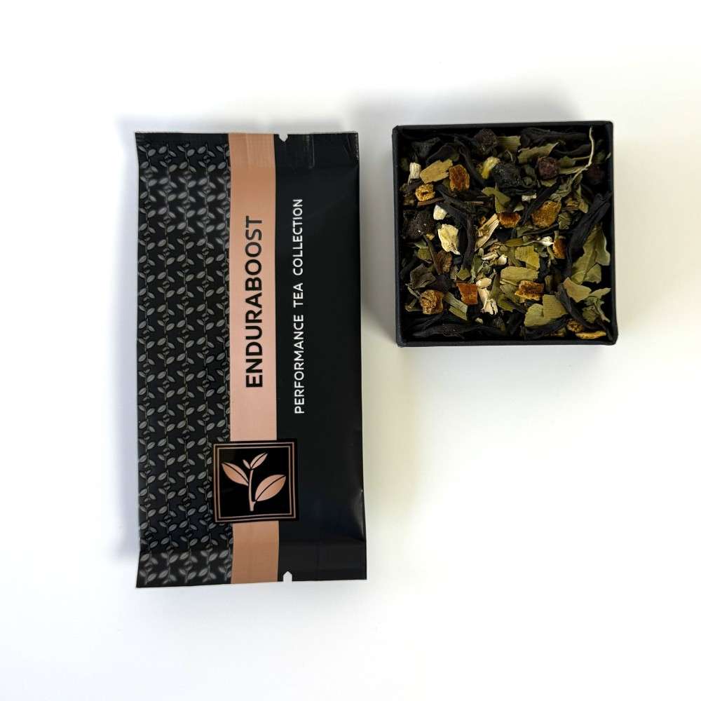 EnduraBoost tea blend combining Green Tea and Black Tea for focus and performance