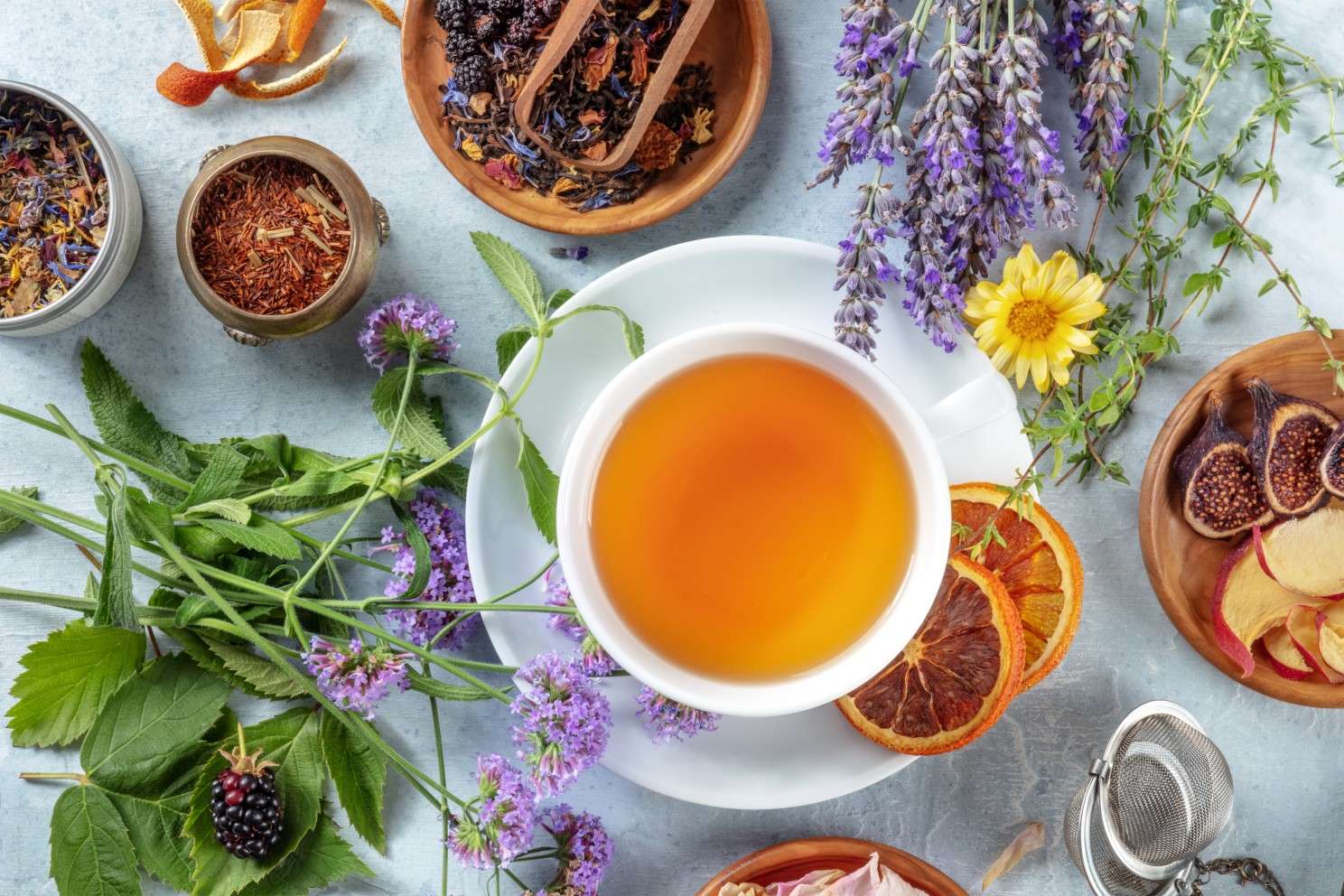 Real natural tea botanicals as a break from the algorithm diet