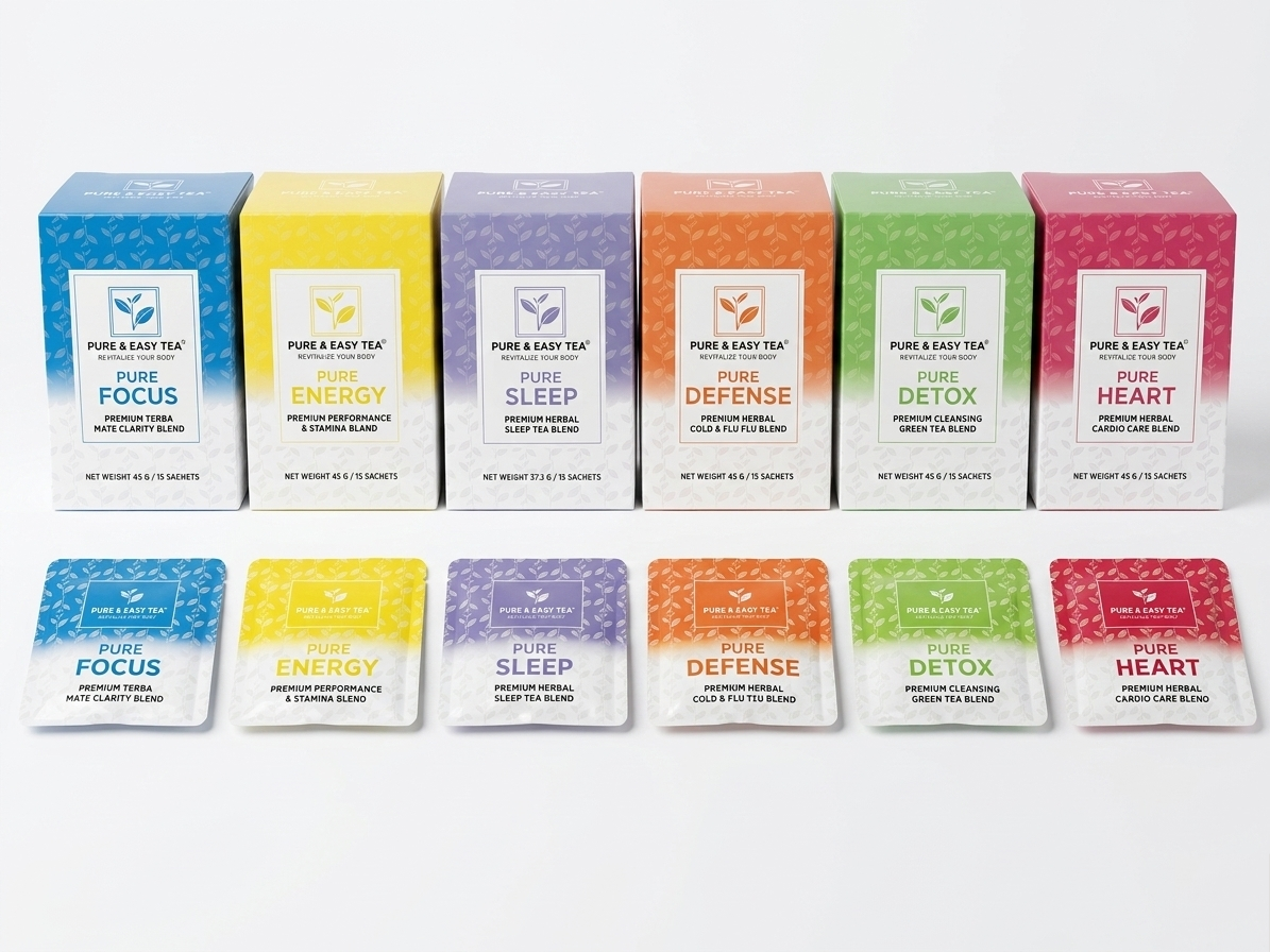 Functional tea blends made with real botanicals, brewed with purpose