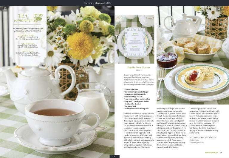 Pure & Easy Tea Time Magazine editorial Tea Sommelier feature