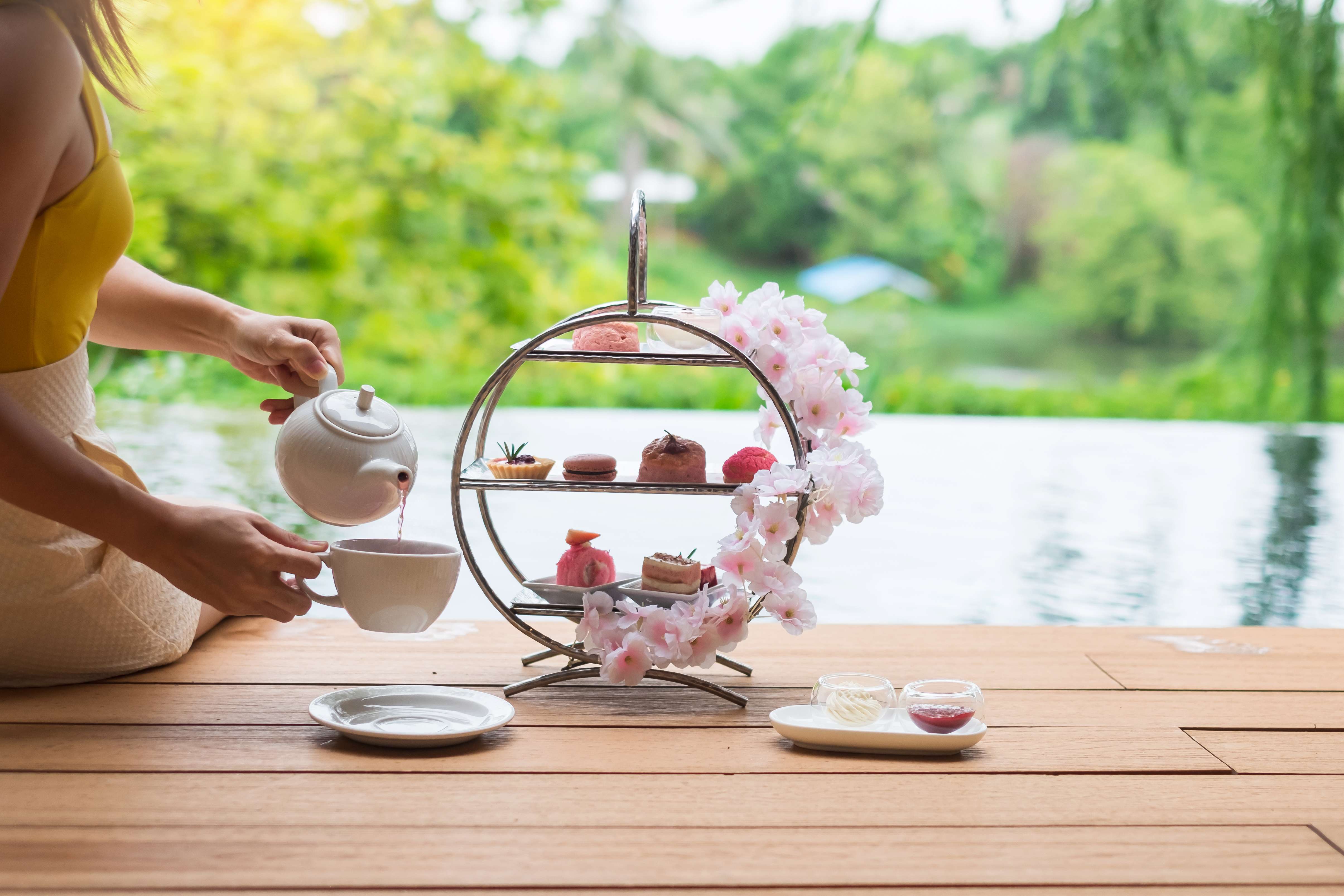 Luxury afternoon tea service