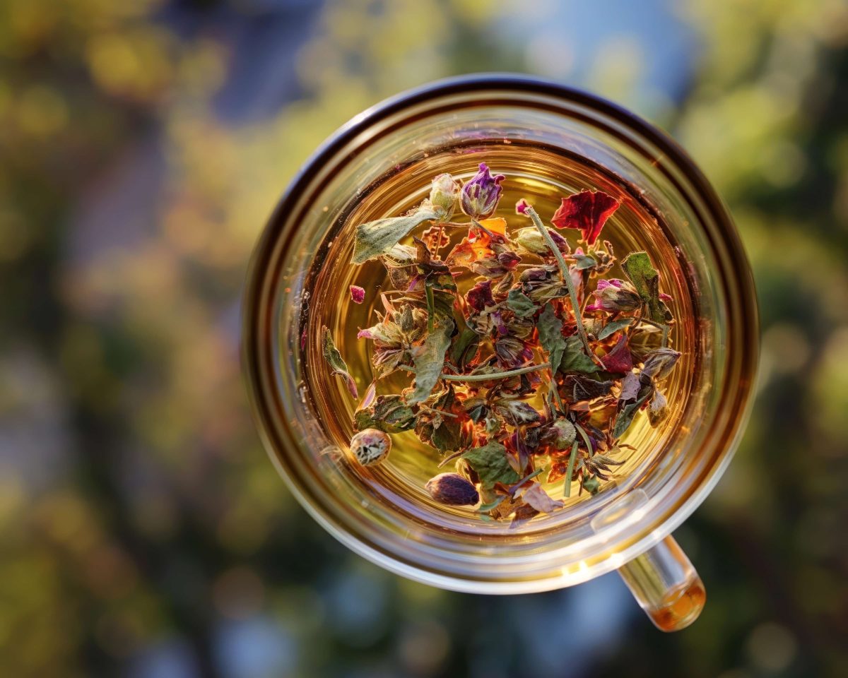 functional tea in mug