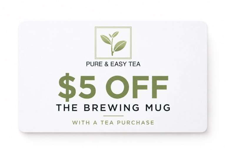 $5 off the brewing mug with a tea purchase