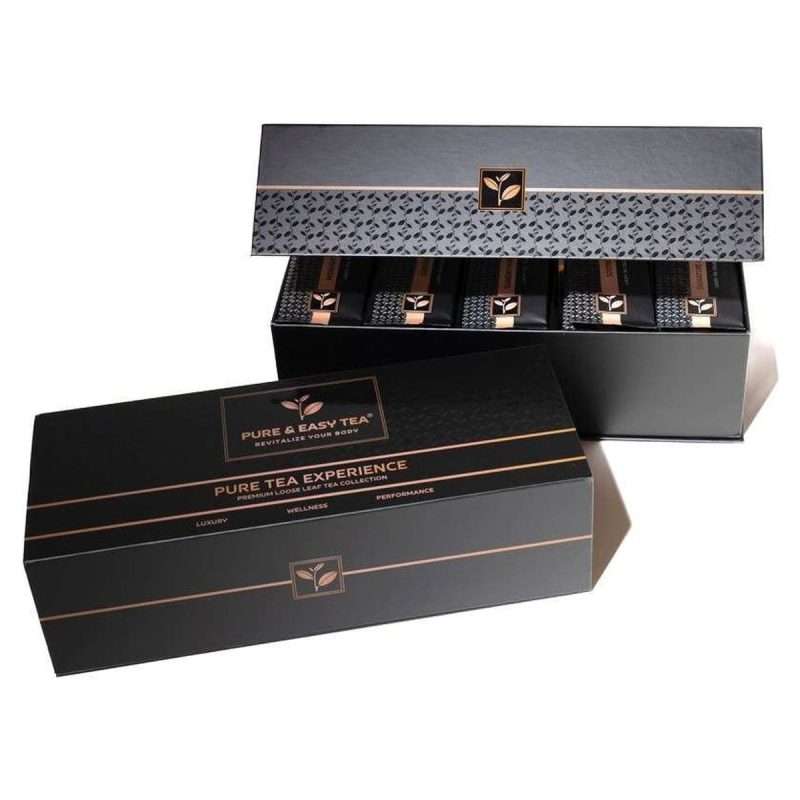 Pure Tea Experience gift box with ten loose leaf blends