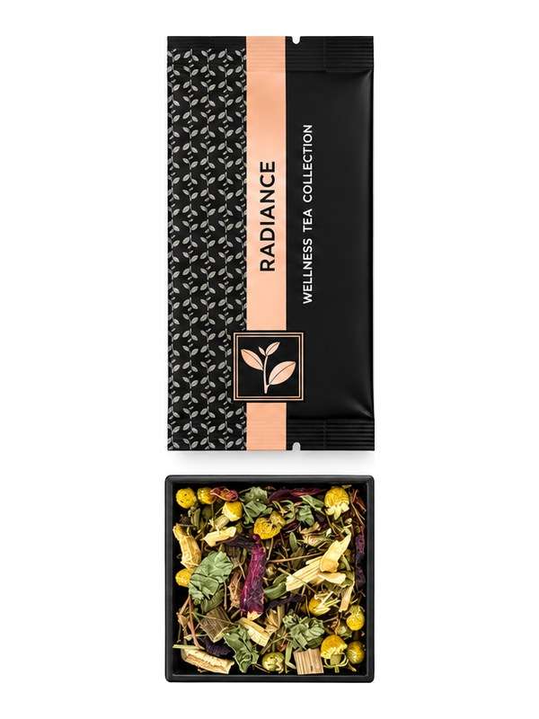 Radiance sample pouch and loose tea