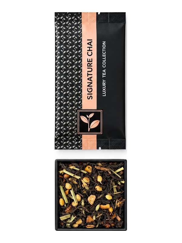 Signature Chai sample pouch and loose tea