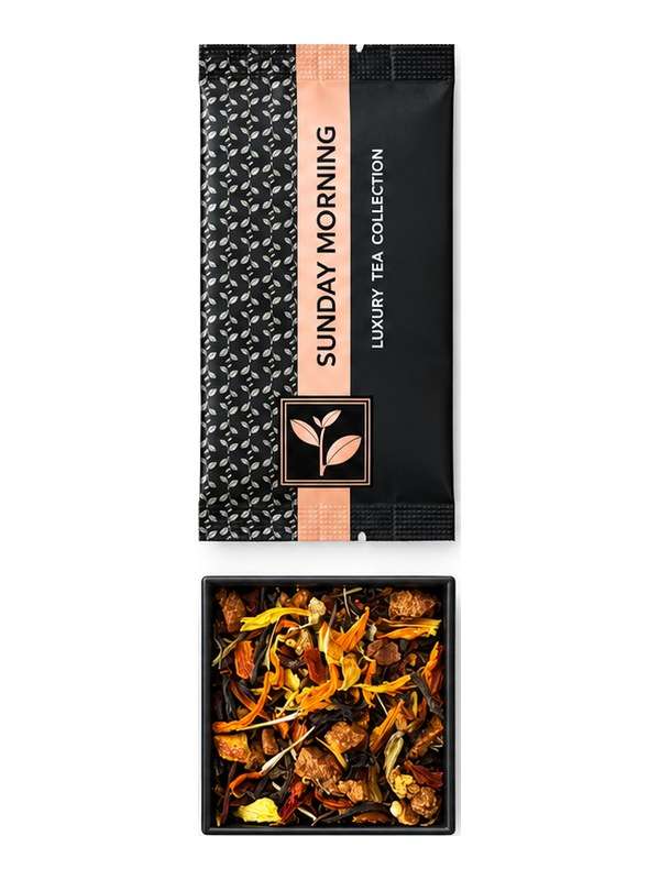 Sunday Morning sample pouch and loose tea