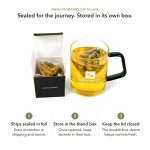 Tea sachets ship sealed in foil; once opened, store them in their own blend box and keep the lid closed